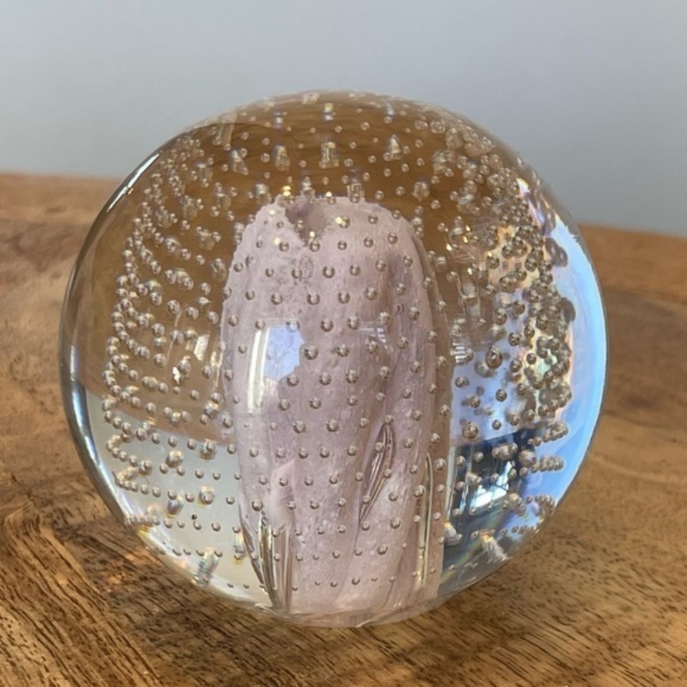 Brand new hand made in Poland Crystal paperweight stunning piece F&C maker